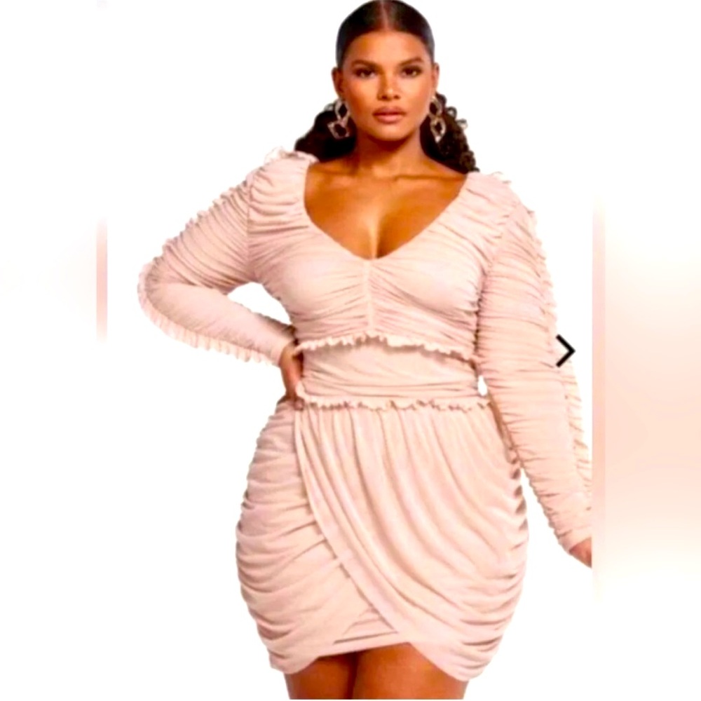 F2F Ruched Bodycon dress